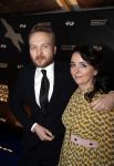 Amsterdam 9 maart 2018 
Boekenbal 2018 in de schouwburg van Amsterdam.
Arjen Lubach met zijn vriendin Martine de Jong