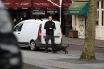 Amsterdam 6 maart 2018
Beveiliging met honden bij opbames RTL Late night in NH hotel Schiller