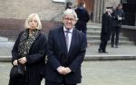 Rotterdam 20 februari 2018
Dienst voor overlijden /begrafenis Ruud Lubbers in de Laurentius Elisabeth Kathedraal. Bram Peper met vrouw