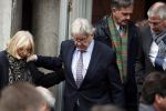 Rotterdam 20 februari 2018
Dienst voor overlijden /begrafenis Ruud Lubbers in de Laurentius Elisabeth Kathedraal. Bram Peper met vrouw