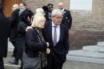 Rotterdam 20 februari 2018
Dienst voor overlijden /begrafenis Ruud Lubbers in de Laurentius Elisabeth Kathedraal. Bram Peper met vrouw