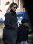 Amsterdam 4 maart 2018
Chantal Janzen zwanger met man Marco en zoontje James