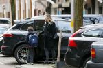 Amsterdam 15 februari 2018 
Chantal janzen met man Marco en zoon naar verloskundigenpraktijk