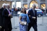 Amsterdam 3 februari 2018 
Prinses Beatrix viert haar 80e verjaardag in het paleis op de dam. Chris Breedveld en zijn vrouw Clementine