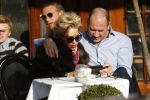 Amsterdam 17 februari 2018
Connie Witteman met verloofde Eugene v Dun op terras.