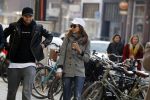 Amsterdam 18 februari 2018 
Daley Blind met zijn vriendin Candy-Rae Fleur. Ze zaten op terras en gingen daarna naar hun huis in Amsterdam zuid