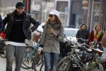 Amsterdam 18 februari 2018 
Daley Blind met zijn vriendin Candy-Rae Fleur. Ze zaten op terras en gingen daarna naar hun huis in Amsterdam zuid