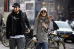 Amsterdam 18 februari 2018 
Daley Blind met zijn vriendin Candy-Rae Fleur. Ze zaten op terras en gingen daarna naar hun huis in Amsterdam zuid