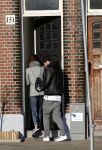 Amsterdam 18 februari 2018 
Daley Blind met zijn vriendin Candy-Rae Fleur. Ze zaten op terras en gingen daarna naar hun huis in Amsterdam zuid