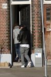 Amsterdam 18 februari 2018 
Daley Blind met zijn vriendin Candy-Rae Fleur. Ze zaten op terras en gingen daarna naar hun huis in Amsterdam zuid
