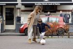 Amsterdam 11 maart 2018   
Danie Bles aan het voetballen met zijn zoon