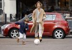 Amsterdam 11 maart 2018   
Danie Bles aan het voetballen met zijn zoon