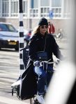 Amsterdam 16 februari 2018
Doutzen Kroes op haar fiets in Amsterdam