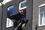 Amsterdam 12 maart 2018
Dries en Honoria Roelvink  verhuizen naar hun nieuwe appartement op de pc Hooftstraat