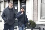 Amsterdam 3 maart 2018  
Eddy Terstal en Rob Hoogland op straat in Amsterdam