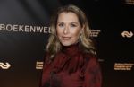 Amsterdam 9 maart 2018 
Boekenbal 2018 in de schouwburg van Amsterdam. Elle v Rijn met een kennis