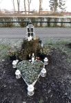 Loosdrecht 21 februari 2018
Gedenkteken voor Fleur Balkestein , het meisje van 19 die doodgereden werd na straatrace vader en zoon
