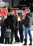 Lech/ Oberlech 25 februari 2018
Frank Rijkaard met zijn vrouw Stephanie Rijkaard en hun zoon in Lech