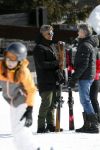Lech/ Oberlech 25 februari 2018
Frank Rijkaard met zijn vrouw Stephanie Rijkaard en hun zoon in Lech