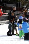 Lech/ Oberlech 25 februari 2018
Frank Rijkaard met zijn vrouw Stephanie Rijkaard en hun zoon in Lech