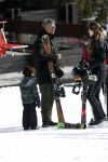 Lech/ Oberlech 25 februari 2018
Frank Rijkaard met zijn vrouw Stephanie Rijkaard en hun zoon in Lech