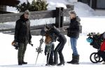 Lech/ Oberlech 25 februari 2018
Frank Rijkaard met zijn vrouw Stephanie Rijkaard en hun zoon in Lech