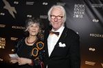 Amsterdam 9 maart 2018 
Boekenbal 2018 in de schouwburg van Amsterdam. Freek de Jonge met vrouw