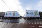 Amsterdam 3 februari 2018 
Reclame Fuztea van Maxtension op de v Baerlestraat
