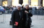 Amsterdam 3 februari 2018 
Prinses Beatrix viert haar 80e verjaardag in het paleis op de dam. Geert Mak en zijn vrouw