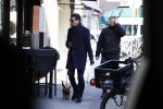 Amsterdam 24 februari 2018
Gerard Spong met partner en hondje in Amsterdam zuid