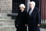 Rotterdam 20 februari 2018
Dienst voor overlijden /begrafenis Ruud Lubbers in de Laurentius Elisabeth Kathedraal. hanja Maij Weggen en haar man Peter Maij