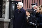 Rotterdam 20 februari 2018
Dienst voor overlijden /begrafenis Ruud Lubbers in de Laurentius Elisabeth Kathedraal. hans v d Broek met vrouw