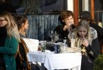 Amsterdam 21 februari 2018
Soy Kroon en Holly Brtood op terras met stylist Tommie Driessen