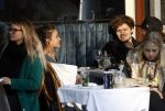 Amsterdam 21 februari 2018
Soy Kroon en Holly Brtood op terras met stylist Tommie Driessen