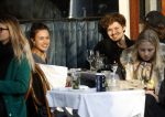 Amsterdam 21 februari 2018
Soy Kroon en Holly Brtood op terras met stylist Tommie Driessen