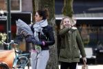 Amsterdam 24 februari 2018
Isa Hoes met dochter Vlinder in Amsterdam zuid