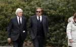 Leusden 6 maart 2018
Crematie Mies Bouwman in crematorium Leusden. hans Wiegel en ivo Niehe