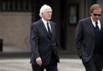 Leusden 6 maart 2018
Crematie Mies Bouwman in crematorium Leusden. hans Wiegel en ivo Niehe