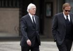 Leusden 6 maart 2018
Crematie Mies Bouwman in crematorium Leusden. hans Wiegel en ivo Niehe