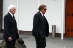 Leusden 6 maart 2018
Crematie Mies Bouwman in crematorium Leusden. hans Wiegel en ivo Niehe