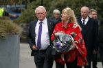 Leusden 6 maart 2018
Crematie Mies Bouwman in crematorium Leusden. Jan nagel met zijn vrouw