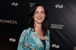 Amsterdam 9 maart 2018 
Boekenbal 2018 in de schouwburg van Amsterdam. Janine Abbring  met ..
