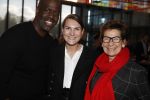 Hilversum 12 februari 2018 
Tribute to Guus Verstraete in beeld en geluid op het mediapark. Janine v d Ende met dochter iris en schoonzoon Vincent