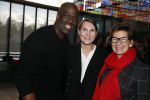 Hilversum 12 februari 2018 
Tribute to Guus Verstraete in beeld en geluid op het mediapark. Janine v d Ende met dochter iris en schoonzoon Vincent