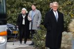 Leusden 6 maart 2018
Crematie Mies Bouwman in crematorium Leusden. Martijn Jeroen en Herma Krabbe