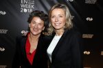 Amsterdam 9 maart 2018 
Boekenbal 2018 in de schouwburg van Amsterdam.
Kasja Ollongren kwam met partner irene v d Brekel