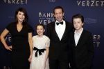 Amsterdam 5 maart 2018
Premiere bankier van het verzet in het de Lemar theater. Jacob Derwig met vrouw Kim v Kooten en hun kinderen