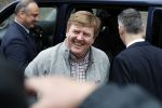 Amsterdam 3 februari 2018 
Prinses Beatrix viert haar 80e verjaardag in het paleis op de dam.  Koning Willem-Alexander en koningin Maxima arriveren met hun dochters, de prinsessen Amalia, Alexia en Ariane