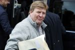 Amsterdam 3 februari 2018 
Prinses Beatrix viert haar 80e verjaardag in het paleis op de dam.  Koning Willem-Alexander en koningin Maxima arriveren met hun dochters, de prinsessen Amalia, Alexia en Ariane