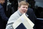 Amsterdam 3 februari 2018 
Prinses Beatrix viert haar 80e verjaardag in het paleis op de dam.  Koning Willem-Alexander en koningin Maxima arriveren met hun dochters, de prinsessen Amalia, Alexia en Ariane